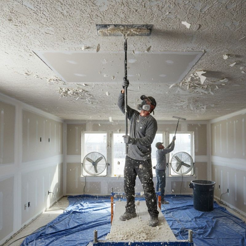 Ceiling Texture Removal detail